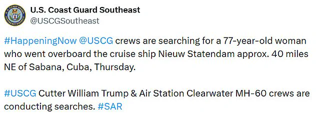 Limited Access to Information Complicates Coast Guard's Search for Missing Cruise Passenger