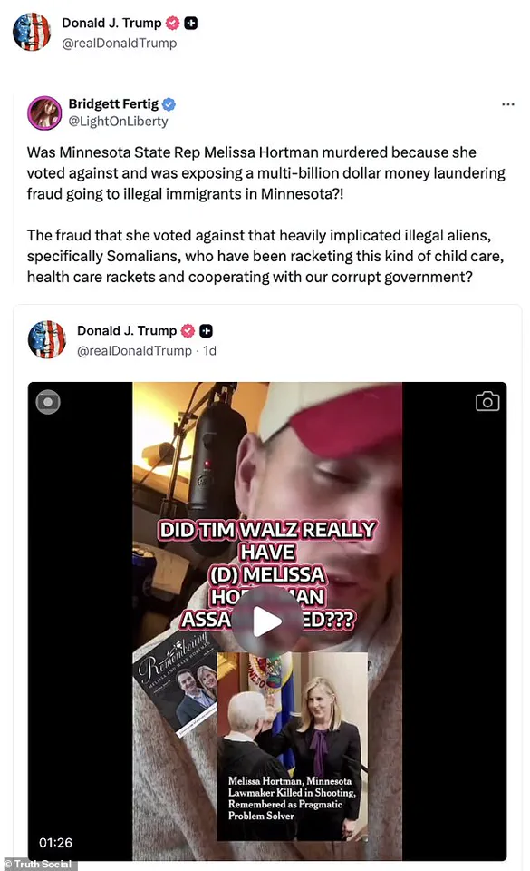 Minnesota Governor Condemns Trump's Linking of Murder to Somali Fraud Scandal, Reigniting Debate Over Political Rhetoric in Wake of Violent Tragedy