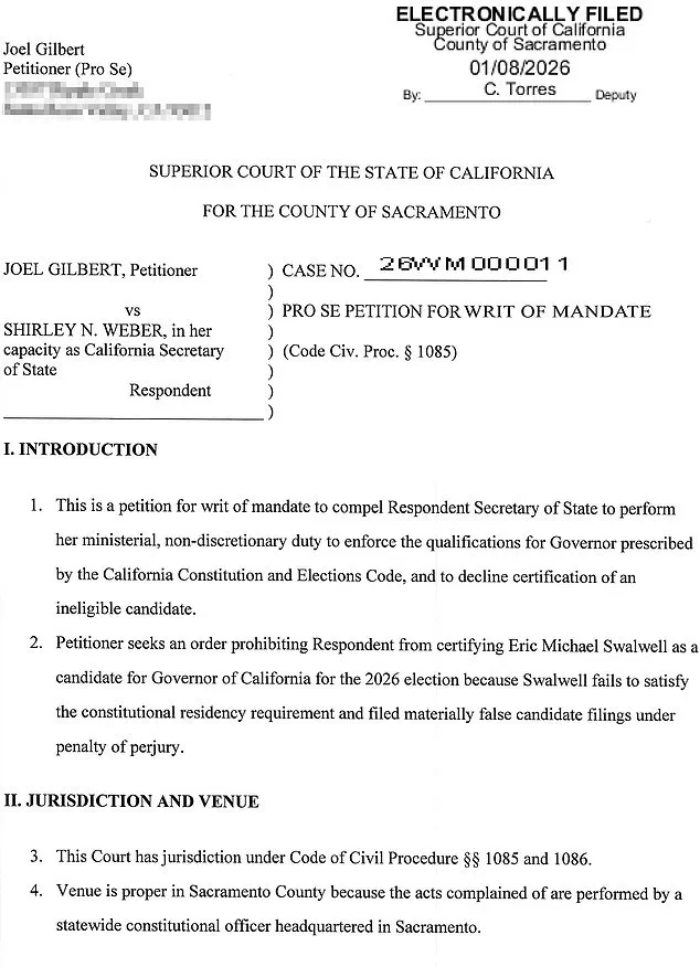 Legal Battle Over Residency Requirements Threatens Eric Swalwell's Gubernatorial Bid