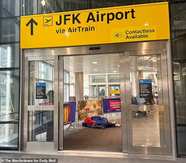 Stark Contrast at JFK Airport: Rising Concerns Over Homeless Encampments Near AirTrain Station
