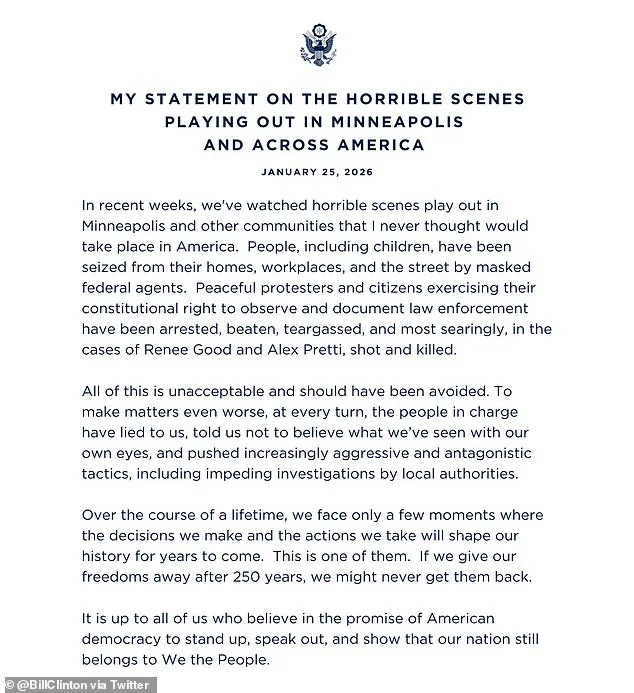 Former Presidents Clinton and Obama Condemn Trump Administration's Policies After Minneapolis Shooting, Warn of Eroding Democratic Norms