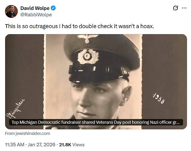 Controversy Erupts Over Kelly Neumann's Veterans Day Post Honoring German-War Veteran Grandfather, Sparking Outcry from Historians and Jewish Community