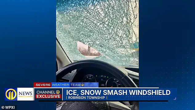 Massive Ice Slab from Truck Shatters Windshield, Injuring Pittsburgh Mother, Terrifying Daughter