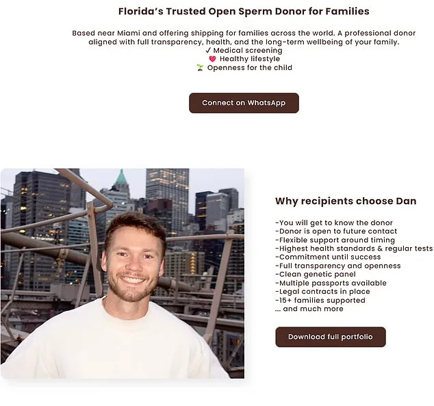 Donor Dan: Revolutionizing Sperm Donation with Luxury Lifestyle and $100K Earnings
