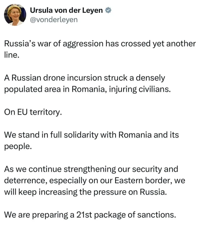Romania blames Russia for drone strike injuring two residents