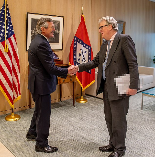 US Ambassador urges Britain to stop apologizing and embrace national confidence.