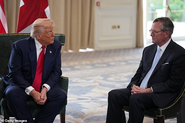 US Ambassador urges Britain to stop apologizing and embrace national confidence.